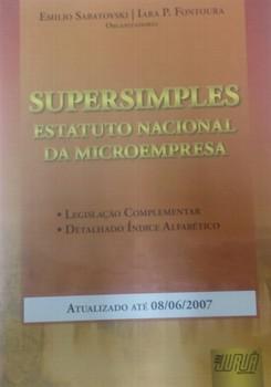 SUPERSIMPLES-ESTATUTO NACIONAL DA MICROEMPRESA