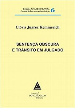 SENTENCA OBSCURA E TRANSITO EM JULGADO-LIVRARIA DO ADVOGADO