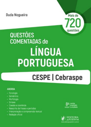 QUESTOES COMENTADAS DE LINGUA PORTUGUESA - CESPE/CEBRASPE