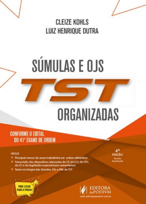 SUMULAS E OJS DO TST ORGANIZADAS
