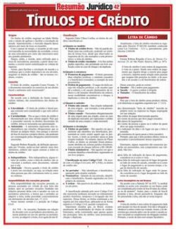RESUMAO JURIDICO 42 - TITULOS DE CREDITO