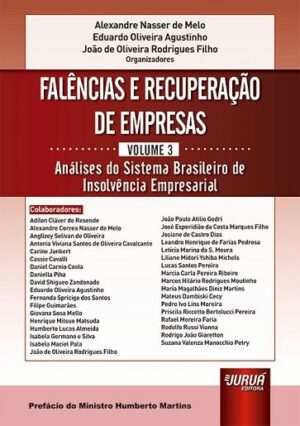 FALENCIAS E RECUPERACAO DE EMPRESAS - VOLUME 3