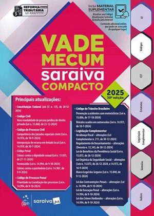 VADE MECUM COMPACTO SARAIVA - 1º SEMESTRE 2025