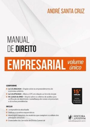 MANUAL DE DIREITO EMPRESARIAL - VOLUME UNICO