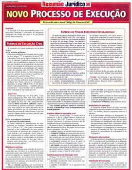 RESUMAO JURIDICO 30 - NOVO PROCESSO DE EXECUCAO