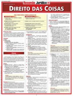 RESUMAO JURIDICO 35 - DIREITO DAS COISAS