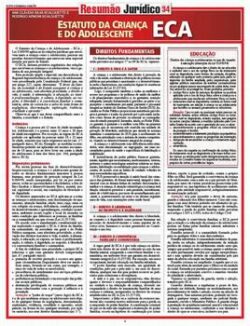 RESUMAO JURIDICO 34 - ESTATUDO DA CRIANCA E ADOLESCENTE