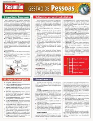 RESUMAO ADMINISTRACAO & NEGOCIOS - GESTAO DE PESSOAS