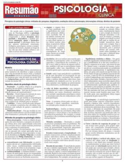 RESUMAO HUMANAS - PSICOLOGIA CLINICA