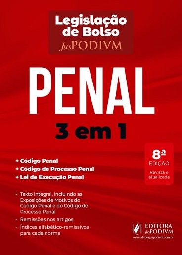 LEGISLACAO DE BOLSO JUSPODIVM - PENAL 3 EM 1