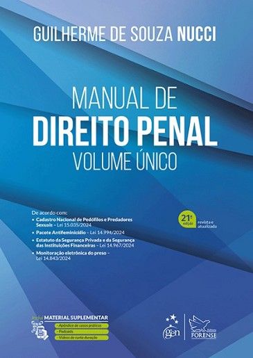 MANUAL DE DIREITO PENAL - VOLUME UNICO