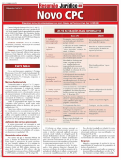 RESUMAO JURIDICO- NOVO CPC-VOL.49