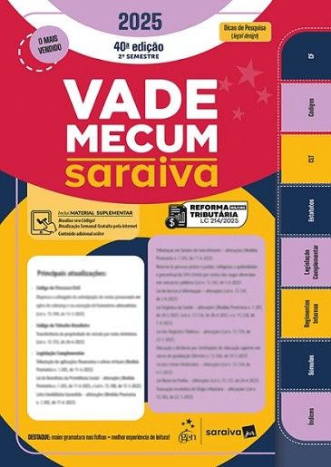VADE MECUM TRADICIONAL SARAIVA - 2º SEMESTRE 2025