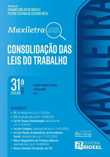 CONSOLIDACAO DAS LEIS DO TRABALHO - MAXILETRA