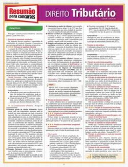 RESUMAO PARA CONCURSOS - DIREITO TRIBUTARIO