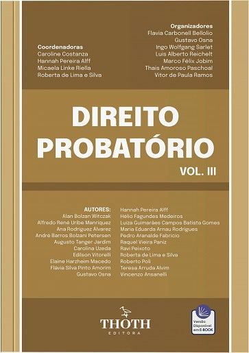 DIREITO PROBATORIO VOL. III