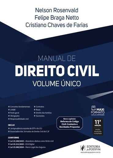 MANUAL DE DIREITO CIVIL - VOLUME UNICO