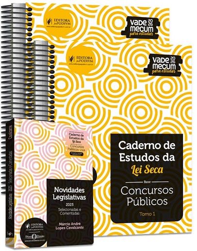 CADERNO DE ESTUDOS DE LEI SECA - CONCURSOS PUBLICOS