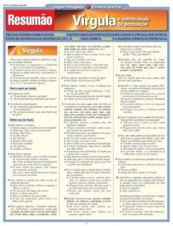 RESUMAO LINGUA PORTUGUESA 7 - VIRGULA E OUTROS SINAIS DE PONTUACAO