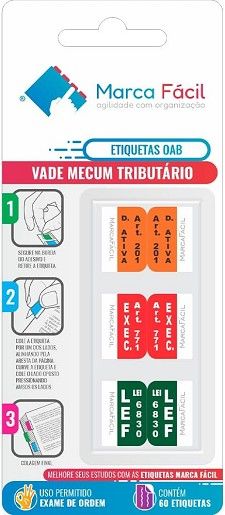 ETIQUETA MARCA FACIL-VADE MECUM TRIBUTARIO OAB