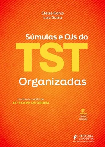 SUMULAS E OJS DO TST ORGANIZADAS