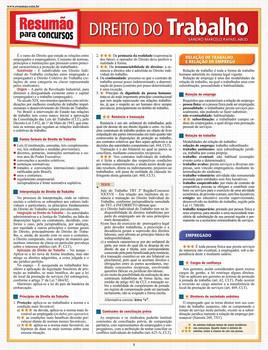 RESUMAO PARA CONCURSOS - DIREITO DO TRABALHO