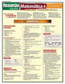 RESUMAO ESCOLAR - MATEMATICA 4 - ESTATISTICA - ENSINO FUNDAMENTAL