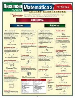 RESUMAO ESCOLAR - MATEMATICA 3 - GEOMETRIA - ENSINO FUNDAMENTAL