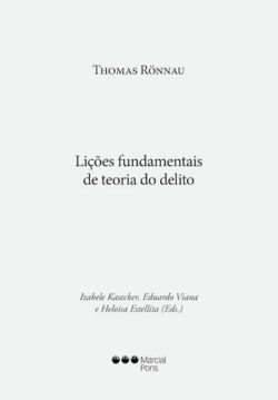 LICOES FUNDAMENTAIS DE TEORIA DO DELITO