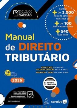 MANUAL DE DIREITO TRIBUTARIO