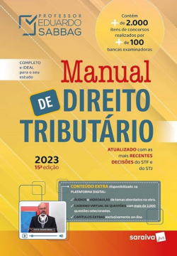 MANUAL DE DIREITO TRIBUTARIO-ED. 2023