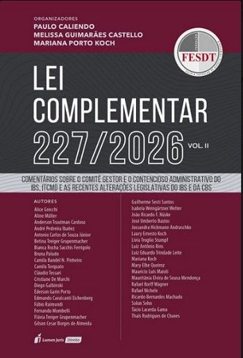 LEI COMPLEMENTAR 227/2026 - VOLUME II