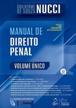 MANUAL DE DIREITO PENAL - VOLUME UNICO
